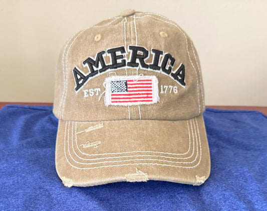 Washable embroidered baseball cap