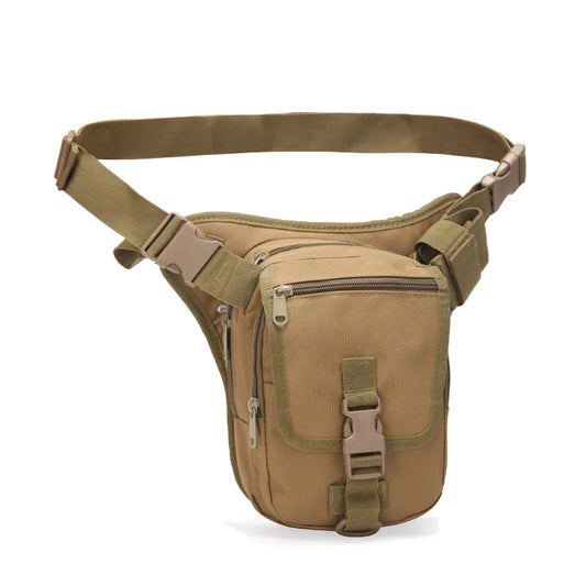 High Quality Men Nylon Assault Waist Pack Fanny Bags Short Pistol Gun Motorcycle Rider Camouflage Male Hip Bum Belt Bag