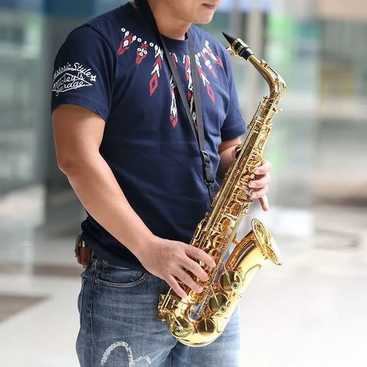 Eb Alto Saxophone Professional Brass Lacquered Gold E Flat Sax Alto Sax 802 Key Type Woodwind Instrument