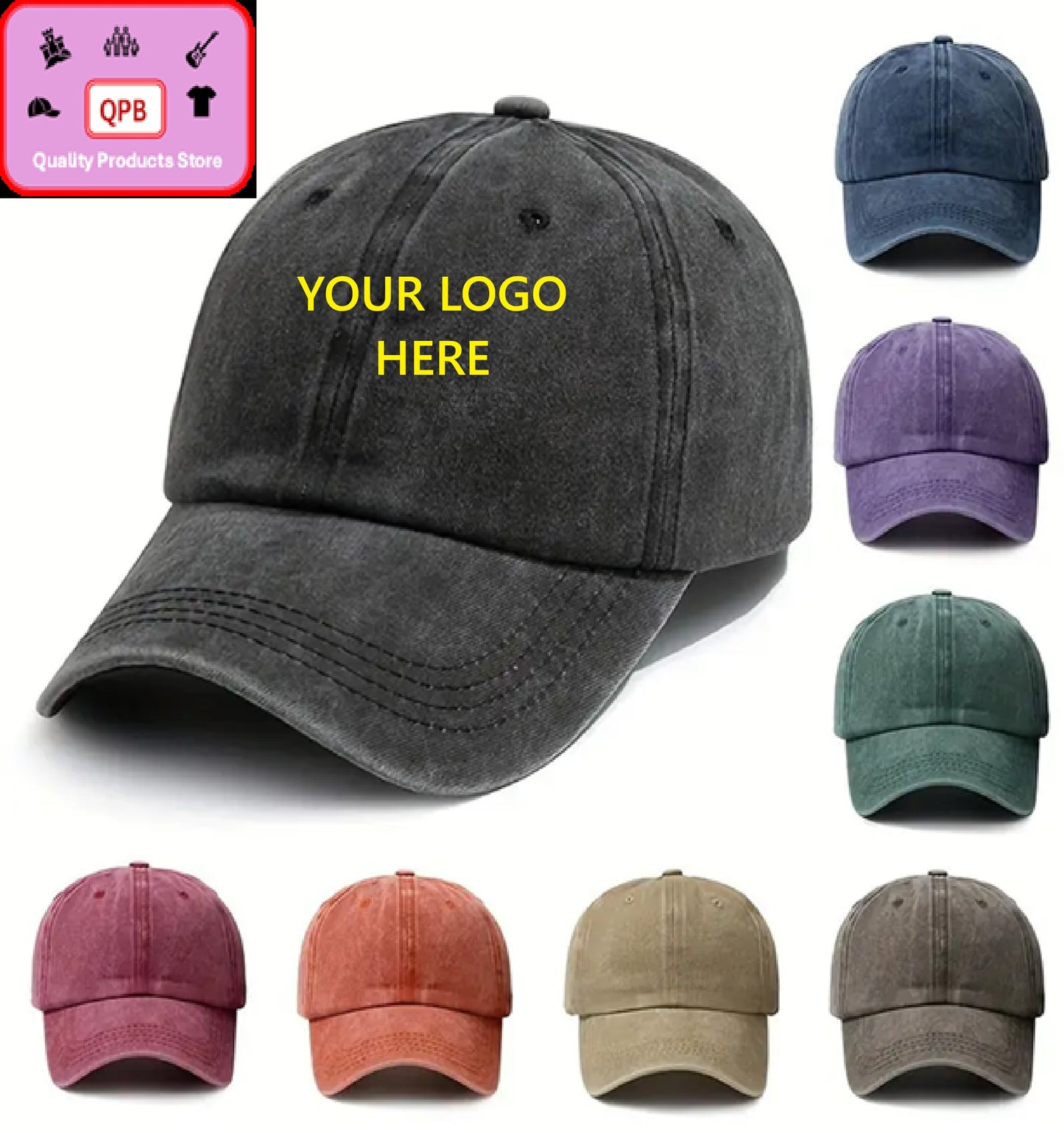 Customizable vintage cap