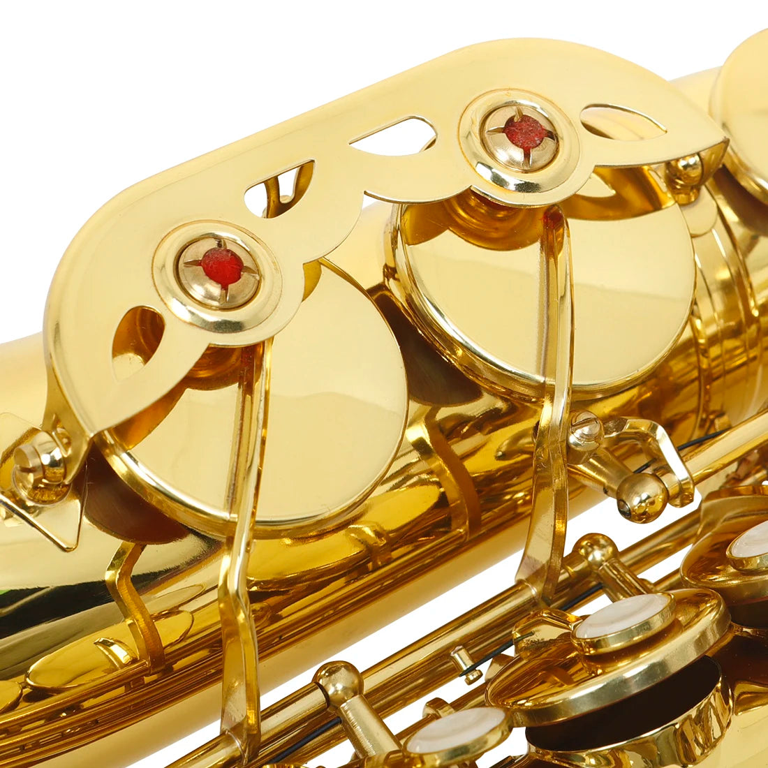 MBAT Alto Gold Saxophone Eb Brass Tube Saxophone with Gloves&Wiping Cloth Woodwind Instrument Saxophone Suitable for Playing