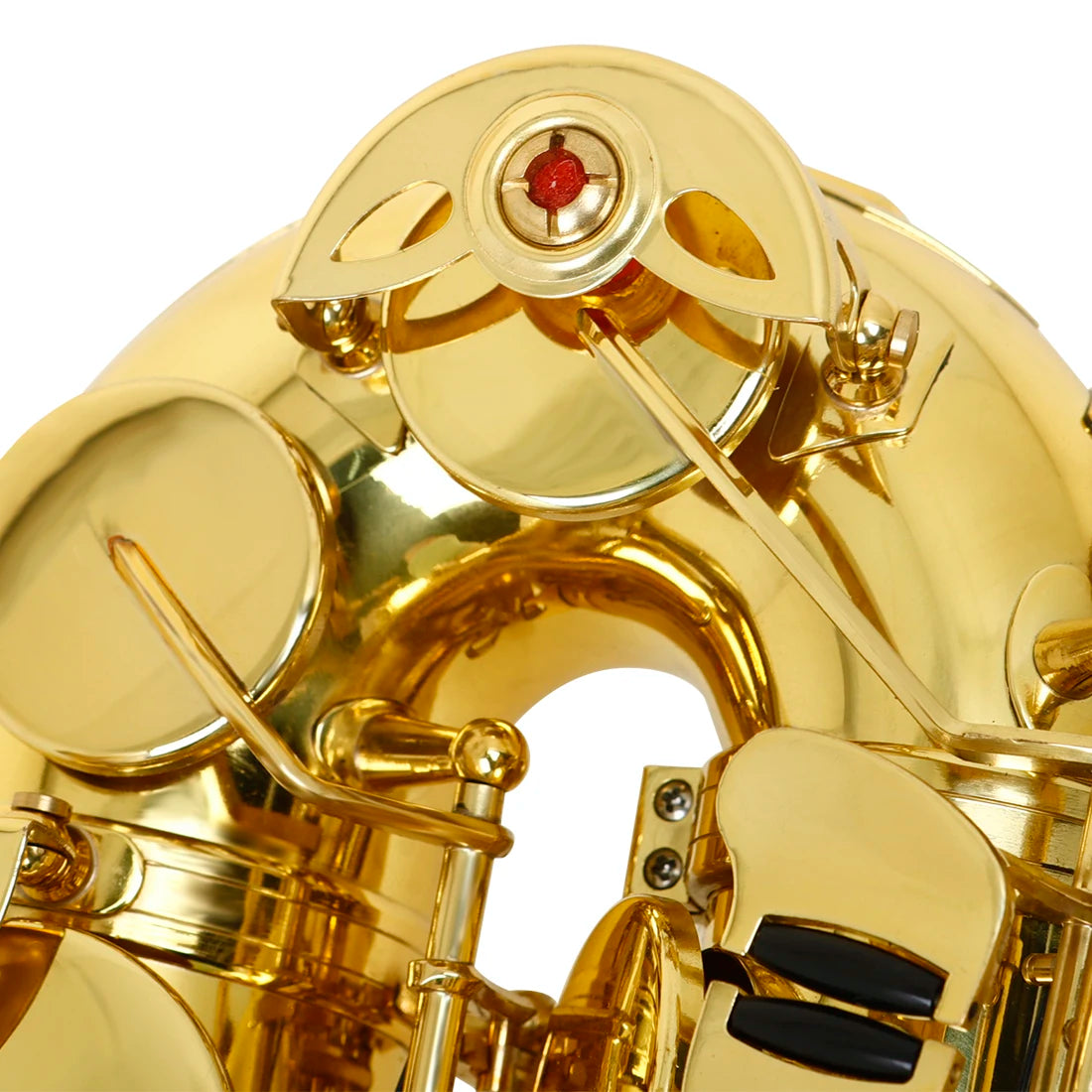 MBAT Alto Gold Saxophone Eb Brass Tube Saxophone with Gloves&Wiping Cloth Woodwind Instrument Saxophone Suitable for Playing