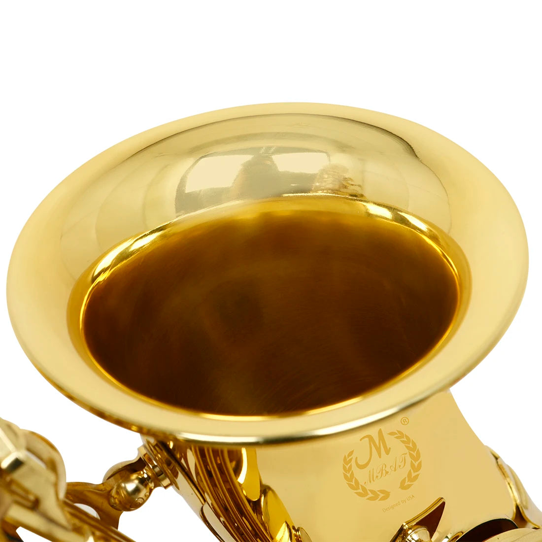 MBAT Alto Gold Saxophone Eb Brass Tube Saxophone with Gloves&Wiping Cloth Woodwind Instrument Saxophone Suitable for Playing