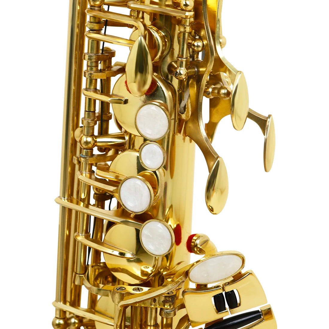 MBAT Alto Gold Saxophone Eb Brass Tube Saxophone with Gloves&Wiping Cloth Woodwind Instrument Saxophone Suitable for Playing